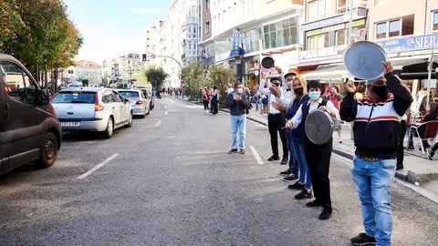 Cacerolada durante una protesta del sector de hosteler&iacute;a en Santander ante las restricciones por el Covid. Archivo