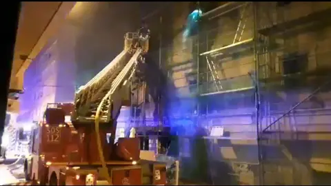 Incendio en el Palacio de Chiloeches