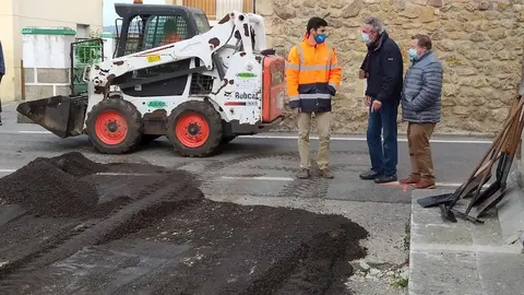 Obras de asfaltado y bacheo en Polanco