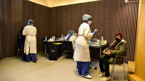 Sanitarias realizan test. 