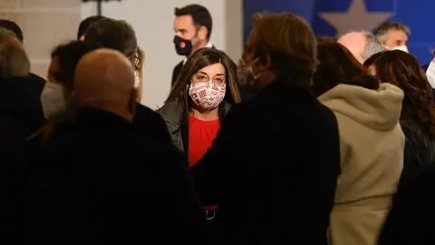 La presidenta del PP de Cantabria, Mar&iacute;a Jos&eacute; S&aacute;enz de Buruaga, en el acto de presentaci&oacute;n del plan 'Espa&ntilde;a Puede' por parte de Pedro S&aacute;nchez
