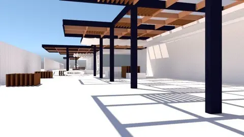 Infograf&iacute;a del proyecto de renovaci&oacute;n del colegio Palacio de Noja