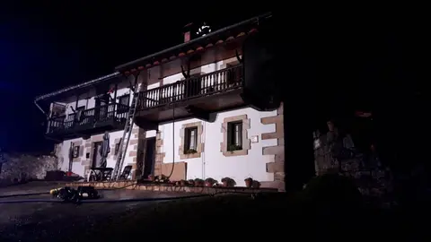 Vivienda afectada por el incendio