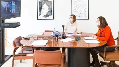 La consejera de Presidencia, Paula Fern&aacute;ndez, en la sesi&oacute;n del CDR