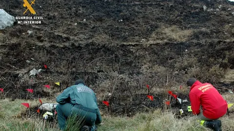 Investigaci&oacute;n de un incendio forestal
