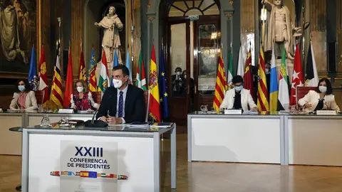 El presidente del Gobierno, Pedro S&aacute;nchez, en la Conferencia de Presidentes del 26 de octubre