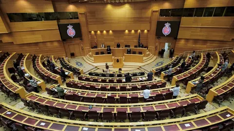 Vista general del hemiciclo del Senado.