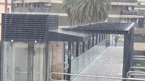 Lluvia intensa en Vizcaya