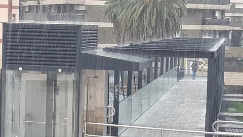 Lluvia intensa en Vizcaya