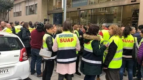 Concentraci&oacute;n profesionales del SUAP. Archivo