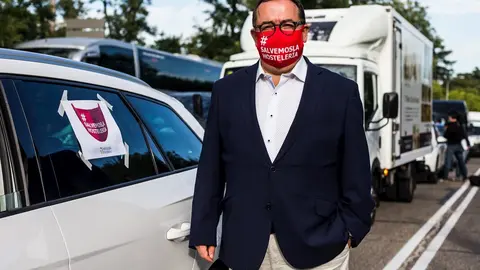 El presidente de la Confederaci&oacute;n Empresarial de HOSTELER&Iacute;A DE ESPA&Ntilde;A, Jos&eacute; Luis Yzuel, 