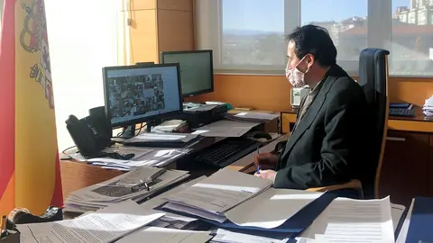 El consejero de Obras P&uacute;blicas, Ordenaci&oacute;n del Territorio y Urbanismo, Jos&eacute; Luis Gochicoa, participa en la Junta de Gobierno de la Confederaci&oacute;n Hidrogr&aacute;fica del Cant&aacute;brico