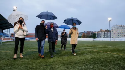 Visita del vicepresidente y consejero de Deportes, Pablo Zuloaga, a las instalaciones deportivas de Bezana