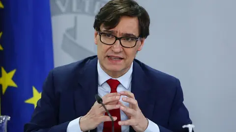 El ministro de Sanidad, Salvador Illa, comparece en rueda de prensa tras la reuni&oacute;n del Consejo Interterritorial del Sistema Nacional de Salud, en Madrid (Espa&ntilde;a), a 2 de diciembre de 2020.