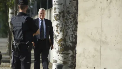 Luis B&aacute;rcenas llega a la Audiencia Nacional para declarar por G&uuml;rtel