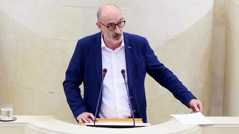 El portavoz de Ciudadanos en Cantabria, F&eacute;lix &Aacute;lvarez , en el Parlamento de Cantabria 