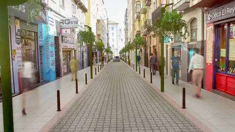 Semipeatonalizaci&oacute;n de la calle San Luis