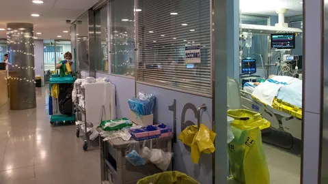 Unidad de Cuidados Intensivos (UCI) para enfermos de coronavirus d