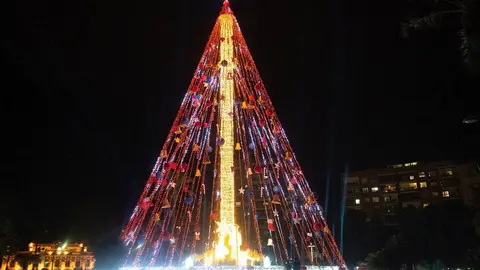 Encendido Gran &Aacute;rbol de Navidad Murcia