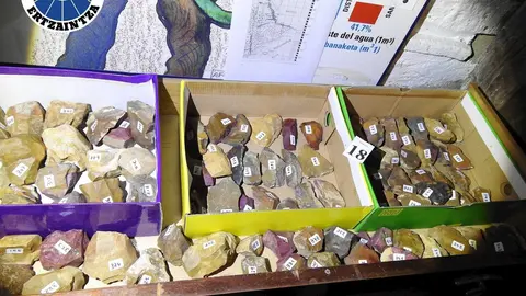 Restos arqueol&oacute;gicos intervenidos por la Ertzaintza