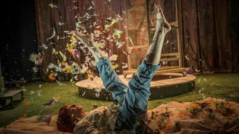 La Machina Teatro llega al Palacio de Festivales la obra infantil 'Olivia y las plumas' 