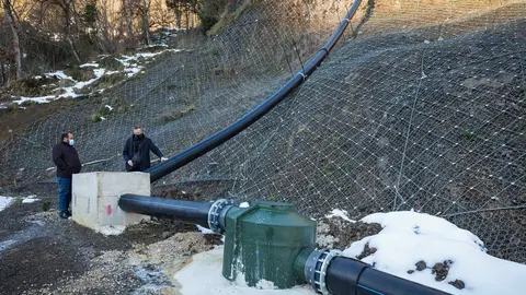 12:00 Horas. Ayuntamiento De Camale&ntilde;o. El Consejero De Desarrollo Rural, Ganader&iacute;a, Pesca, Alimentaci&oacute;n Y Medio Ambiente, Guillermo Blanco, Visita Las Obras De Saneamiento Realizadas Por Su Departamento En Este Municipio. 12 De Enero De 2021  Ra&uacute;l Lucio