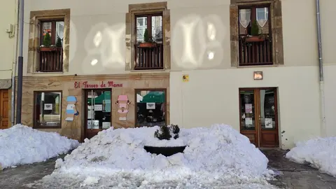 Nieve en Reinosa. Enero de 2021. Foto de archivo.