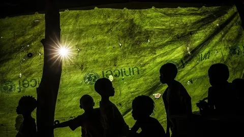 A group of children during one of their classes in an improvised classroom made with an awning at a school near the border. Education and teachers are the center of the attacks that has forced to close more than 1000 schools, has left 150,000 children without classes only in the last year, and has made abandon their work and seek refuge to 60% of the teachers. The jihadist threat is clear: Teach the Koran or die. Children are afraid. They don't go to school anymore. They fear an attack and they have started studying at home. Improvised blackboards, regiments of children learning from each other&hellip;