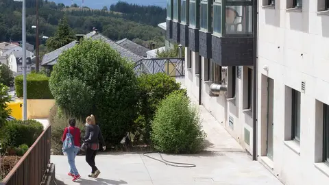 Entrada de una residencia de ancianos