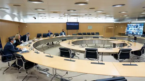 La vicepresidenta tercera del Gobierno y ministra de Asuntos Econ&oacute;micos y Transformaci&oacute;n Digital, Nadia Calvi&ntilde;o, participa en la reuni&oacute;n de la Conferencia Sectorial de Transformaci&oacute;n Digital