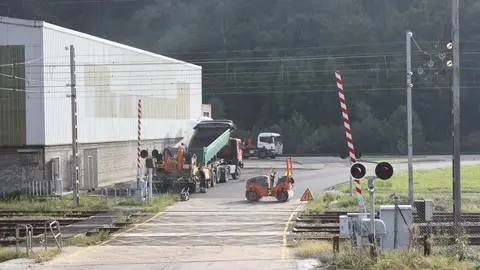 Paso a nivel en Corvera