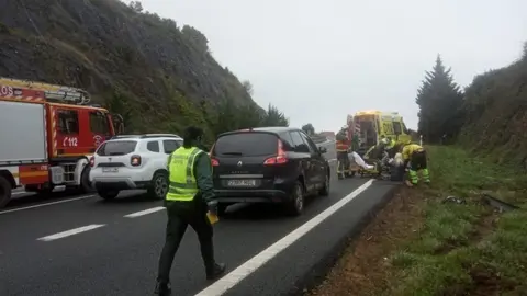 Accidente en la A-8