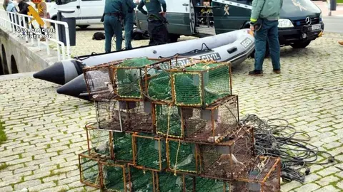 Nasas intervenidas en Castro Urdiales