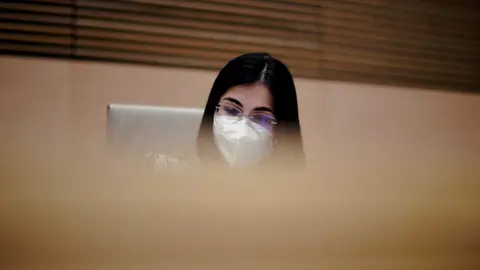 La ministra de Sanidad, Carolina Darias, durante una comparecencia en la Comisi&oacute;n de Sanidad y Consumo, en Madrid, (Espa&ntilde;a), a 29 de enero de 2021.