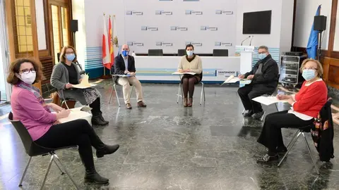 Firma del proyecto 'Santander te apoya'