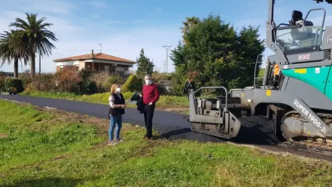 Asfaltado en Tagle (Suances)