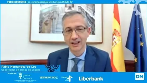 El gobernador del Banco de Espa&ntilde;a, Pablo Hern&aacute;ndez de Cos.