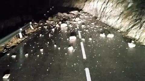 Desprendimientos en el Desfiladero de La Hermida