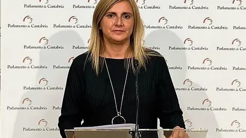 La secretaria de Organizaci&oacute;n del PSOE de Cantabria y portavoz del grupo socialista en el Parlamento, Noelia Cobo