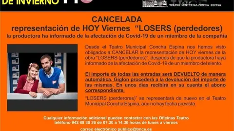 Cartel suspensi&oacute;n 'Losers'