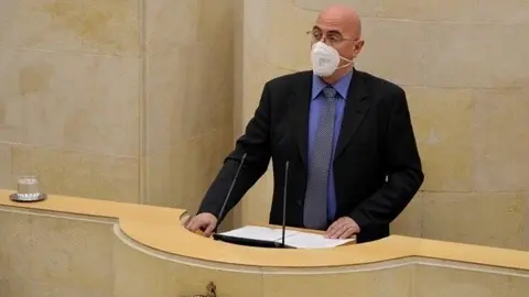 C&eacute;sar Pascual, diputado del PP, en el Parlamento