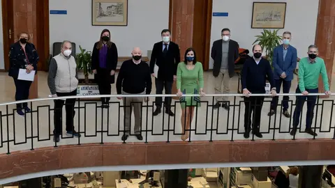 La alcaldesa con consejo administraci&oacute;n Plaza de Toros