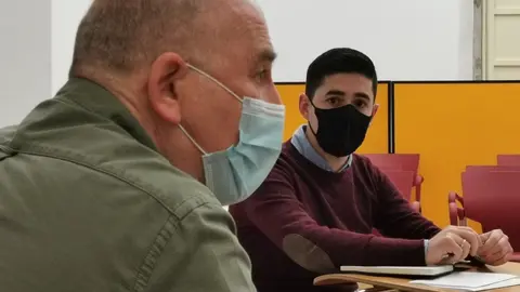 El diputado de Cs, Diego Mara&ntilde;&oacute;n, mantiene un encuentro con representantes del sector educativo STEC.