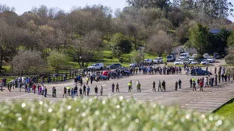 Homenaje al trabajador fallecido en Cab&aacute;rceno