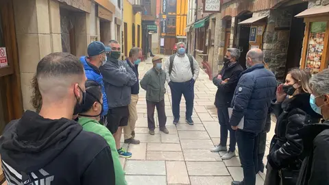 El vicepresidente de Cantabria, Pablo Zuloaga, visita Potes