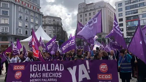 Archivo - Concentraci&oacute;n por el 8M en Santander