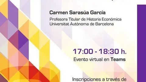 Cartel conferencia por el 8M en la UC