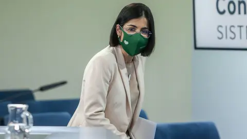 La ministra de Sanidad, Carolina Darias
