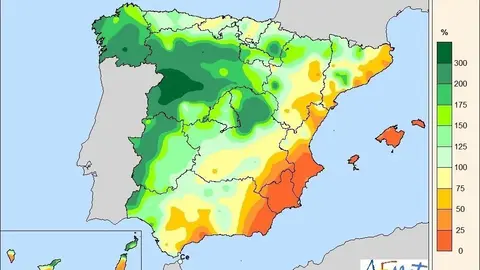 El mes de febrero de 2021 ha sido el octavo m&aacute;s lluvioso del siglo y el tercero m&aacute;s c&aacute;lido desde que hay registros, seg&uacute;n AEMET.