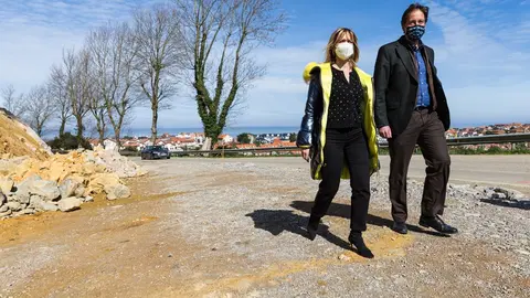 El Consejero De Obras P&uacute;blicas, Ordenaci&oacute;n Del Territorio Y Urbanismo, Jos&eacute; Luis Gochicoa, Visita Los Trabajos Que Se Est&aacute;n Llevando A Cabo En La CA-231, Mortera-Liencres